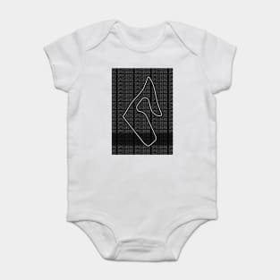 Spielberg - F1 Circuit - Black and White Baby Bodysuit